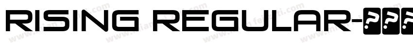 Rising Regular字体转换